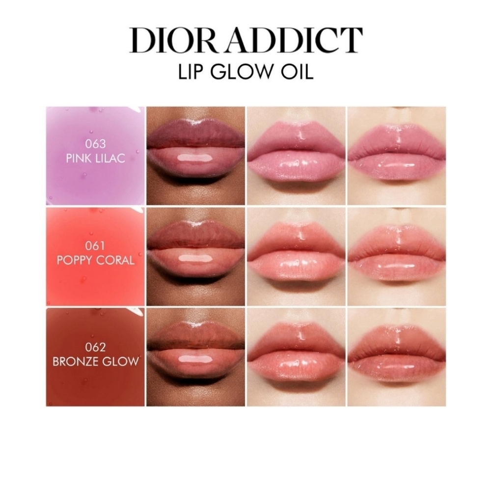Dior Addict Lip Glow Oil: Poppy Coral (061), New - Picture 5 of 6